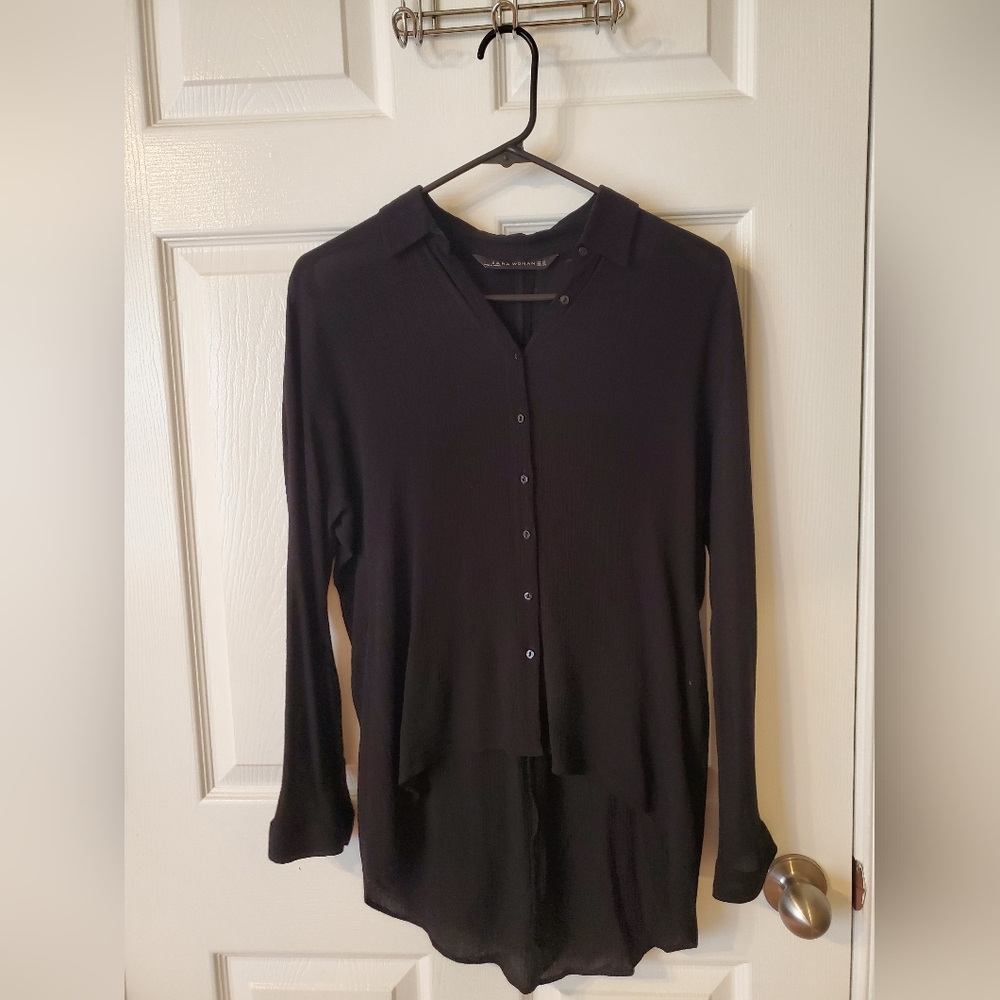 Sheer black shirt